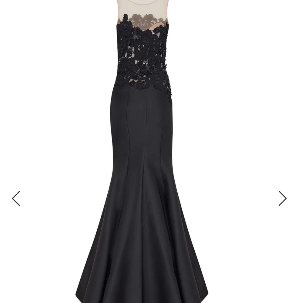 Tarik Ediz Black dress beading size 2. Never Worn!